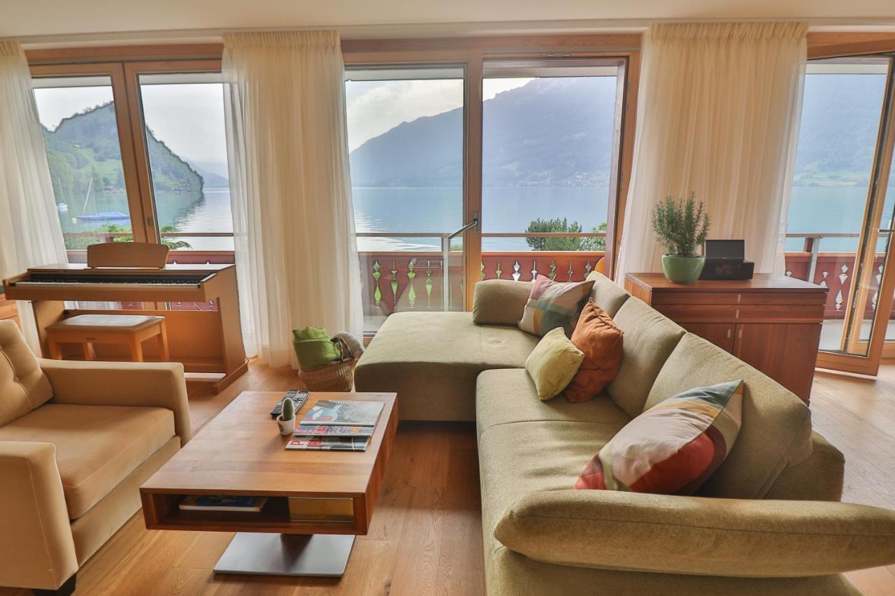 Seehaus Lake View 3-Bedroom Apartment Iseltwald Dış mekan fotoğraf